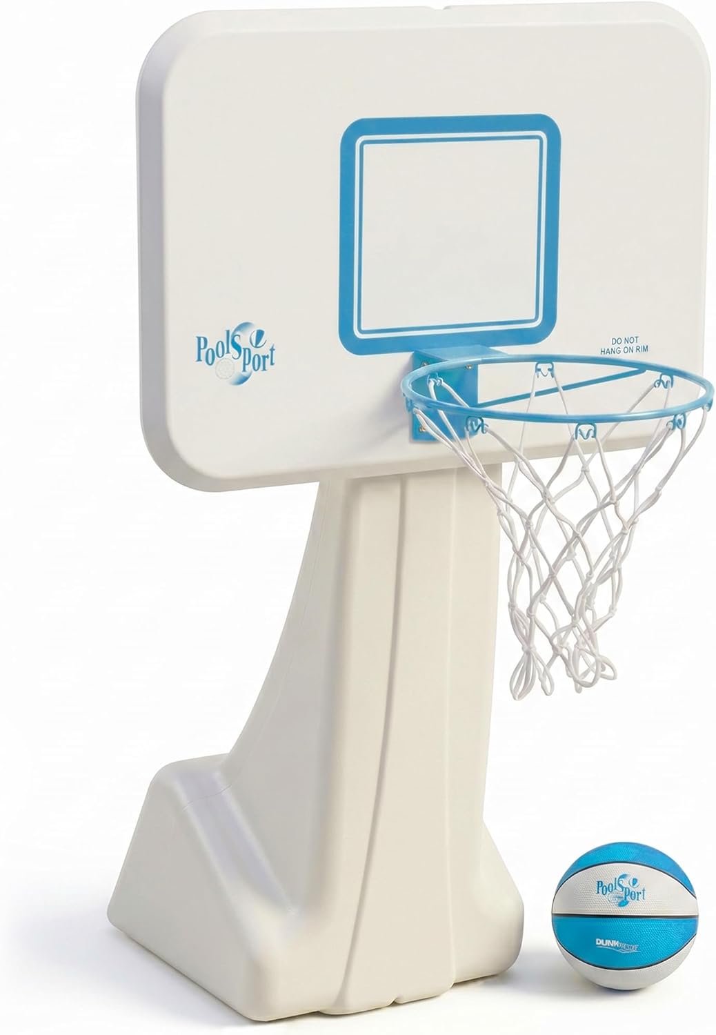 Basketball Hoop - スイミングプールバスケットボールフープセット（ボール、ベース、13.5インチステンレススチール製リム付き）-バスケットボールまたはバレーボールコンボからお選びください