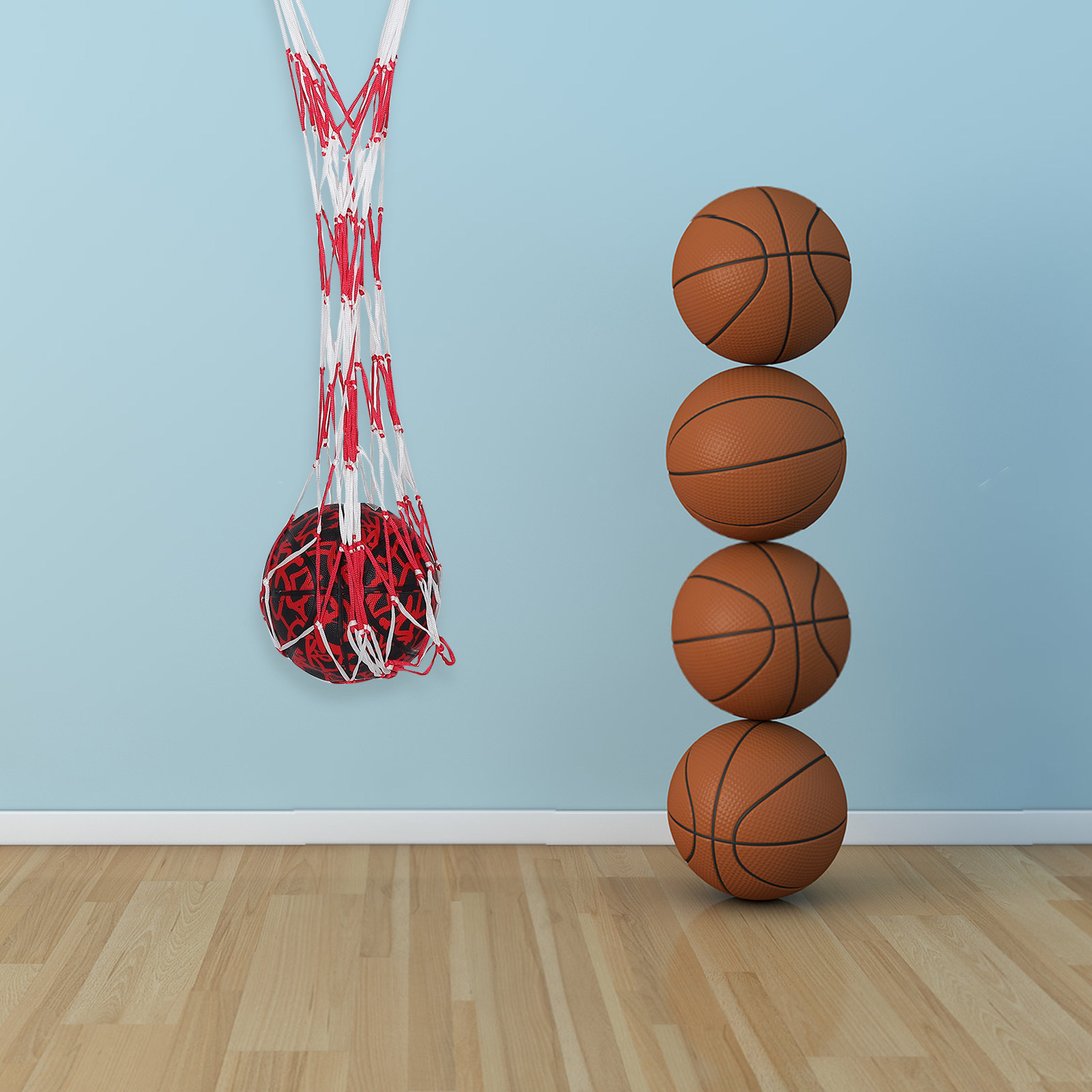 大容量メッシュボール収納バッグ、持ち運び可能なバスケットボー - Gym Ball のレビューと価格