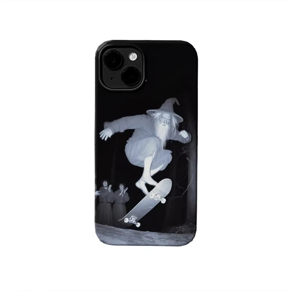 奇抜な魔法使いスケートボード柄iPhoneケース iPhon - Skateboard のレビューと価格