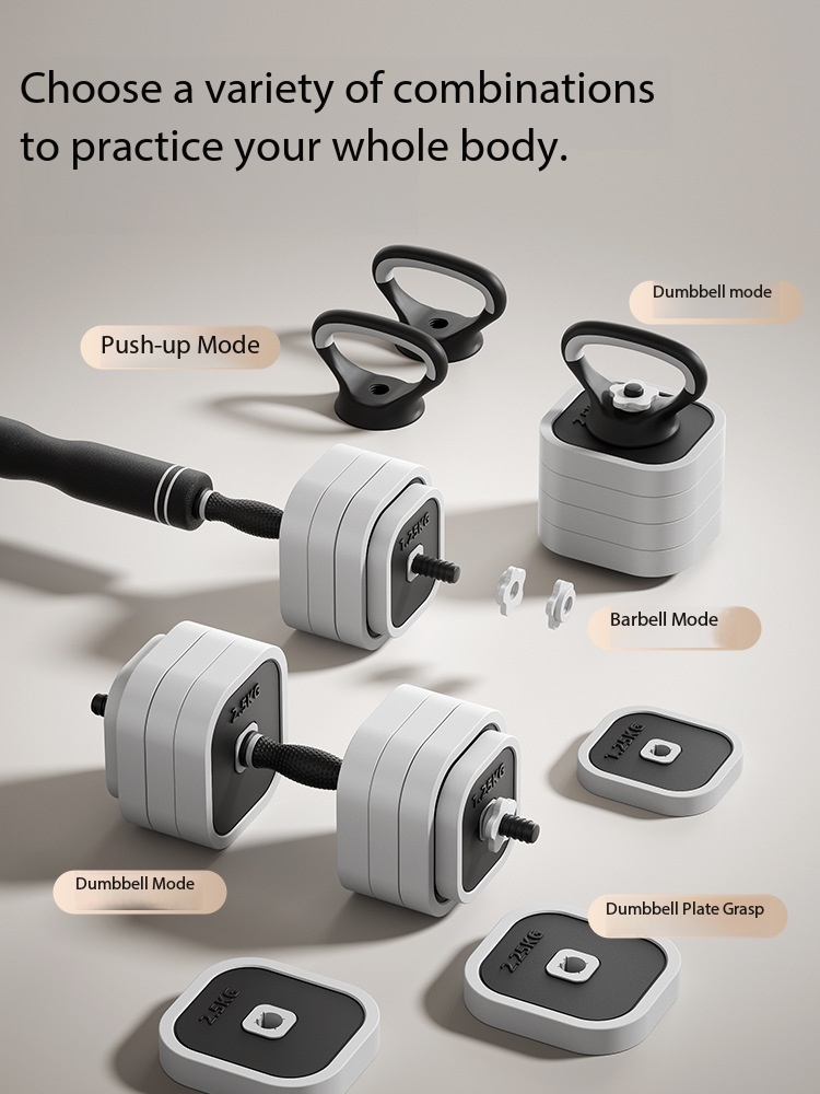 高さ調節可能な4-in-1ホームジム用フィットネス器具、滑り - Dumbbell Set のレビューと価格